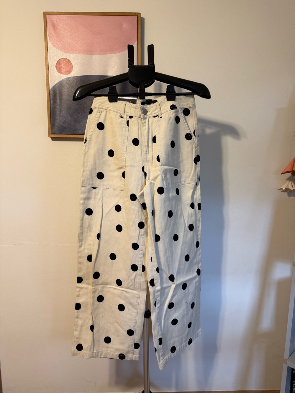 Who What Wear Ankle Pants with Polka Dots